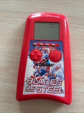 Konami Blades of Steel Red Handheld Electronic Game - 1989